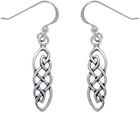 Jewelry Trends Sterling Silver Celtic Imagination Woven Earrings
