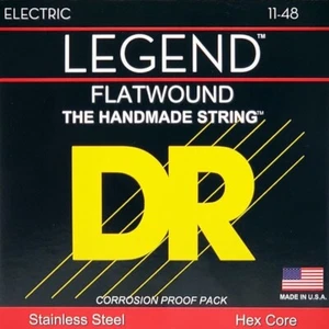 DR FL-11 'Legend' SSteel Polished Flatwound Electric Guitar Strings 11-48 - Picture 1 of 3