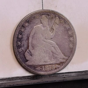 1873-CC Liberty Seated Half Dollar - Fine Details, Old Cleaned (#58249-L) - Picture 1 of 8