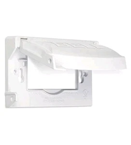 Hubbell Outdoor Lighting MX1250W Weatherproof Single Outlet Cover Outdoor - Picture 1 of 5