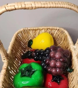  5 Piece Murano Blown Art Glass Fruit And Vegetables (see photos) - Picture 1 of 8