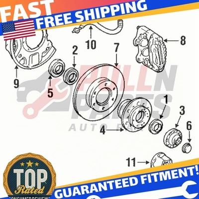 Cubierta de buje Toyota 4350935030 - 4Runner, Pickup, T100, Van (86-95) Foto 1 de 2