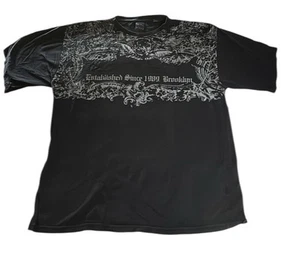 T-shirt vintage Karl Kani oro uomo taglia XL nera grunge Y2K hip hop anni 90 - Foto 1 di 9