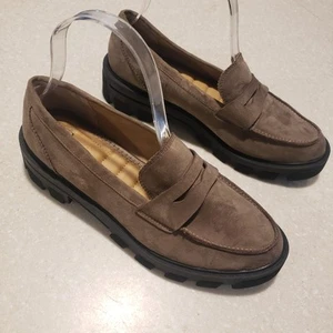 Crown Vintage Women’s Lane, Brown Slip-On Loafers, Size 8 - Picture 1 of 8