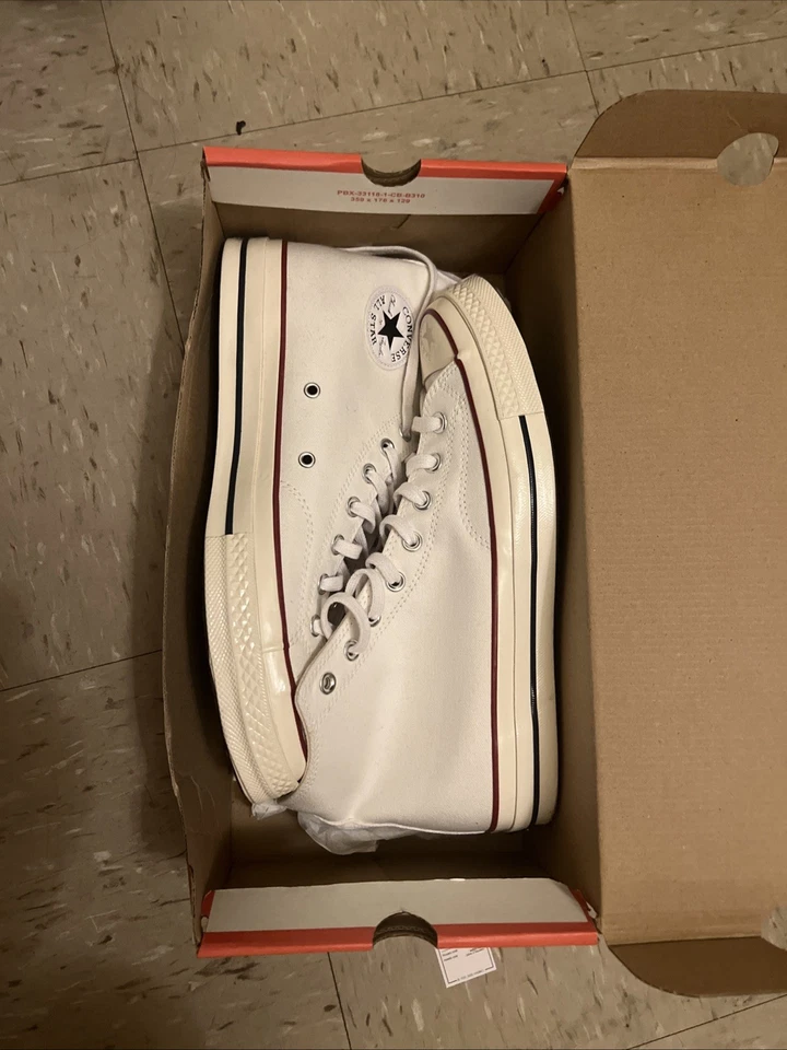Converses Never Worn Branco/Grannet/Egret | Tamanho 10.5 masculino/12.5 feminino - Imagem 1 de 4