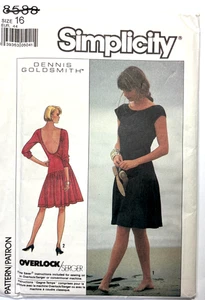 Simplicity Sewing Dress Size 16 Vintage  New Uncut 8588 - Picture 1 of 2