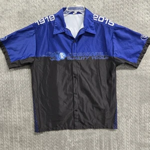 Chemise homme Cornwell Tools Racing Pit Crew taille L noire et bleue boutonnée - Photo 1/7