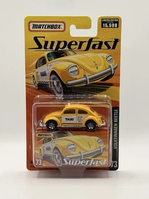 Matchbox Superfast Yellow VW Volkswagen Beetle Taxi #73 Limited Edition - Image 1 of 2