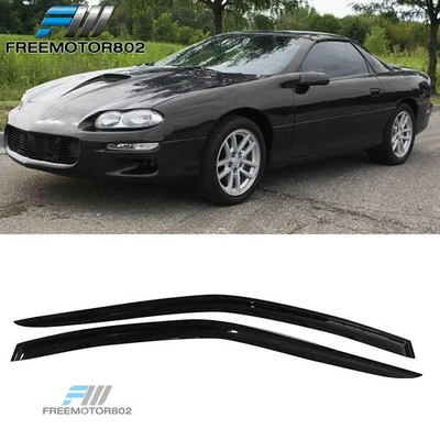 Para 93-02 Chevy Camaro Pontiac Firebird Viseras Ventana Lluvia Protector Solar Parasol Foto 1 de 4