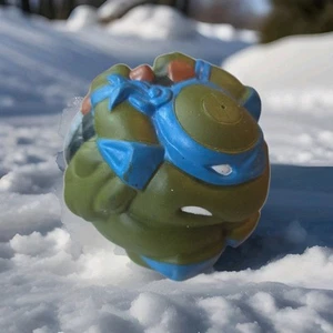Sewer Sports Ball Tmnt Leonardo Katana Kamikaze 1991 Playmates Ninja Turtles - Picture 1 of 19