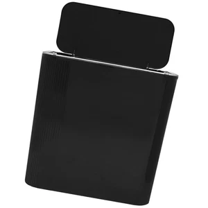 Slim Trash Can with Press Lid Garbage Can Reusable Bathroom Wastebasket Can - Picture 1 of 10