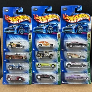 2004 Hot Wheels COMPLETE TREASURE HUNT SET X12 Cars MORRIS WAGON WHEEL VARIATION - Picture 1 of 6