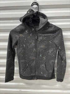 Jumping Beans Softest Fleece Unicorn Zip Up Hooded Sweatshirt Girls Size 8 - Picture 1 of 4