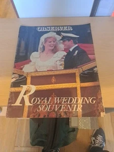Vintage Observer Magazine Royal Family Wedding 1986 Prinz Andrew Sarah Ferguson - Bild 1 von 1