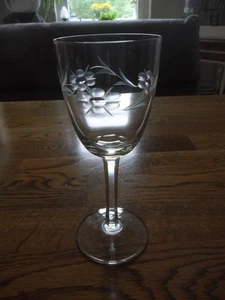 Weinglas Wine glass Klar 50/er Jahre mit Zierschliff verre de vin Wine Glass - Picture 1 of 4