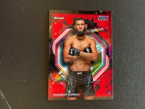 Khamzat Chimaev 2024 Topps Mejor RARO Rojo Brillo Refractor UFC MMA C92 - Imagen 1 de 2