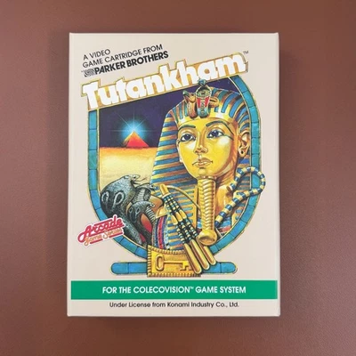 ColecoVision Parker TUTANKHAM repro box - sturdy high quality box with foam tray - Image 1 of 4