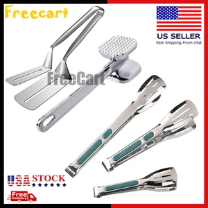 Double Side Beef Steak Mallet Pounder Meat Tenderizer Hammer Tongs Kitchen Tool - Picture 1 of 23