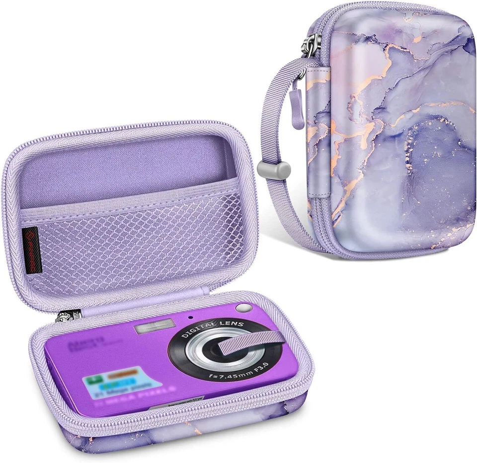 Digital Camera Carrying Case for Kodak Pixpro/Canon PowerShot ELPH Hard Shell - Image 1 of 4