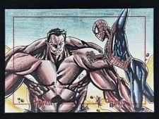 2012 Marvel Greatest Battles - SPIDER-MAN & RED HULK - Felix Morales Dual Sketch