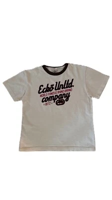 Camiseta Clásica Vintage Y2K Ecko UNLTD Beige Niños Talla 7 Juvenil Cuello Redondo Camiseta Foto 1 de 4