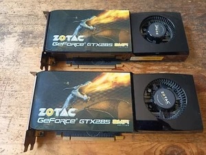 2 ampli Zotac GTX 285 ! Edition 1 Go en SLI, avec connecteur, bon état ! - Photo 1/4