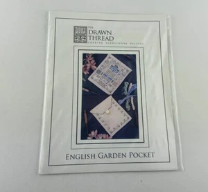 The Drawn Thread English Garden Pocket Cross Stitch Pattern Home Sampler W/ Bead - Picture 1 of 8
