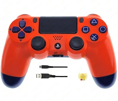 Controle super rápido Sony PS4 DualShock V2 sem fio laranja pôr do sol - Imagem 1 de 4