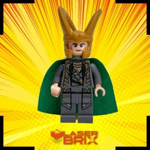 ✨ LEGO® LOKI Minifig sh0033 w/ Cape Avengers Super Heroes RARE! 💥 - Picture 1 of 8