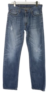 Levi's 514 Herrenjeans W34/L34 Straight Fit Neu Whiskers Distressed Zip - Bild 1 von 13