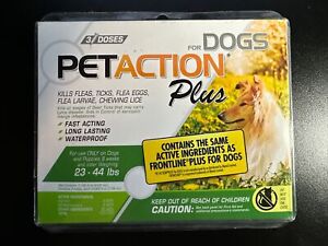 Pet Action Plus Flea and Tick Treatment for Medium Dogs 23-44 Lbs