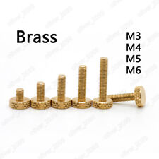 M3 M4 M5 M6 Brass Knurled Thumb Screws Round Large Flat Head