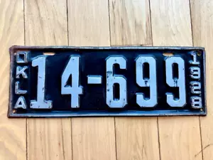 Oklahoma Farm Traktor Nummernschild 1928 - Bild 1 von 4