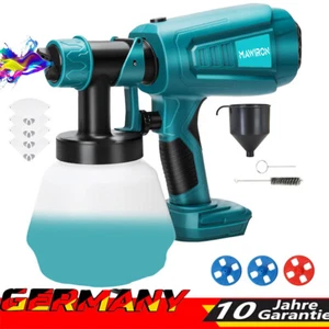 Akku Sprühpistole Farbsprühsystem Farbsprühgerät Lackierpistole Für 18V Makita - Bild 1 von 11