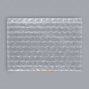 100 Small Size Bubble Bags 3 x 3.5 Inch_80 x 90mm Clear Plastic Packaging Pouch - Picture 1 of 12