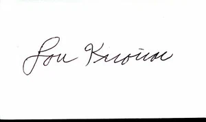 Lou Kirouac signed autographed Auto 1967 3.5 x 2 Cut - Picture 1 of 1
