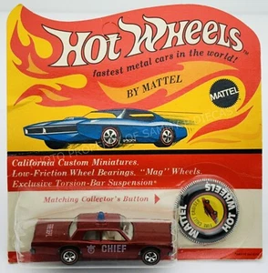 Hot Wheels Redline FIRE CHIEF CRUISER Red White Interior NEW in BLISTERPACK !!! - Picture 1 of 7