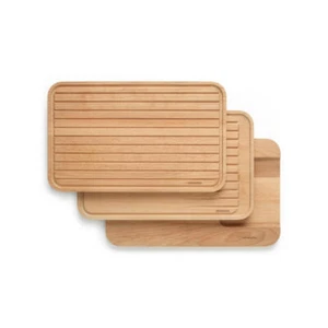 Brabantia Profile cutting board set of 3, cutting surface, wood, 40 x 25 cm - Picture 1 of 2