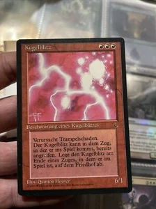 Magic Of The Gathering “The Dark, Ball Lightning,” German 1995 Limited Rare - Picture 1 of 5