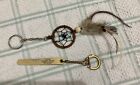 2 Keyrings From Usa Vintage Inc Nail File Marked Henson Trucking & A Mini Dream