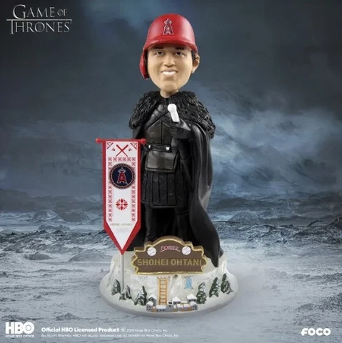 Shohei Ohtani 2019 Game of Thrones Bobblehead Night's Watch FOCO Cover
