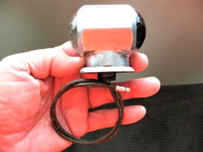 RARE ORIGINAL 20's "JEWELED GLASS RUNNING BOARD & FENDER PARKING LIGHT" RESTORED - Image 1 of 4