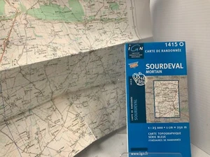 French Topographical Maps, Série Bleue, Carte Topographique, Carte de Randonnée - Imagen 1 de 6