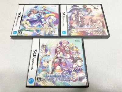 Lot 3 Luminous Arc 1 2 will & 3 Eyes set Nintendo DS Japan Version Tested - Image 1 of 3