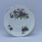 vintage English bone china saucer Purple Violets