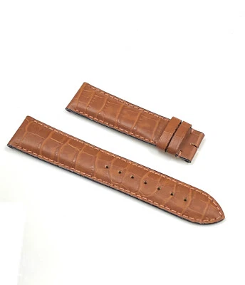 Genuine Tissot 20mm x 18mm Alligator Grain Light Brown Leather Band Strap - Image 1 of 3