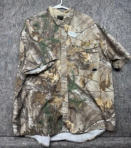 Scent Blocker Shirt Button Up Recon Vented Short Sleeve Real Tree XL - Picture 1 of 8