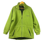 Kathmandu Jacket Mens M Medium Polar Fleece Green Full Zip Logo Polartec