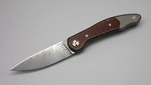 A. Biryukov navaja exclusiva cuchillo plegable acero inoxidable damasco 61-HRC - Imagen 1 de 12