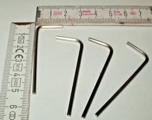 2 x 2 mm Imbusschlüssel - Imbus , Innensechskantschlüsser 25 mm - Bild 1 von 2